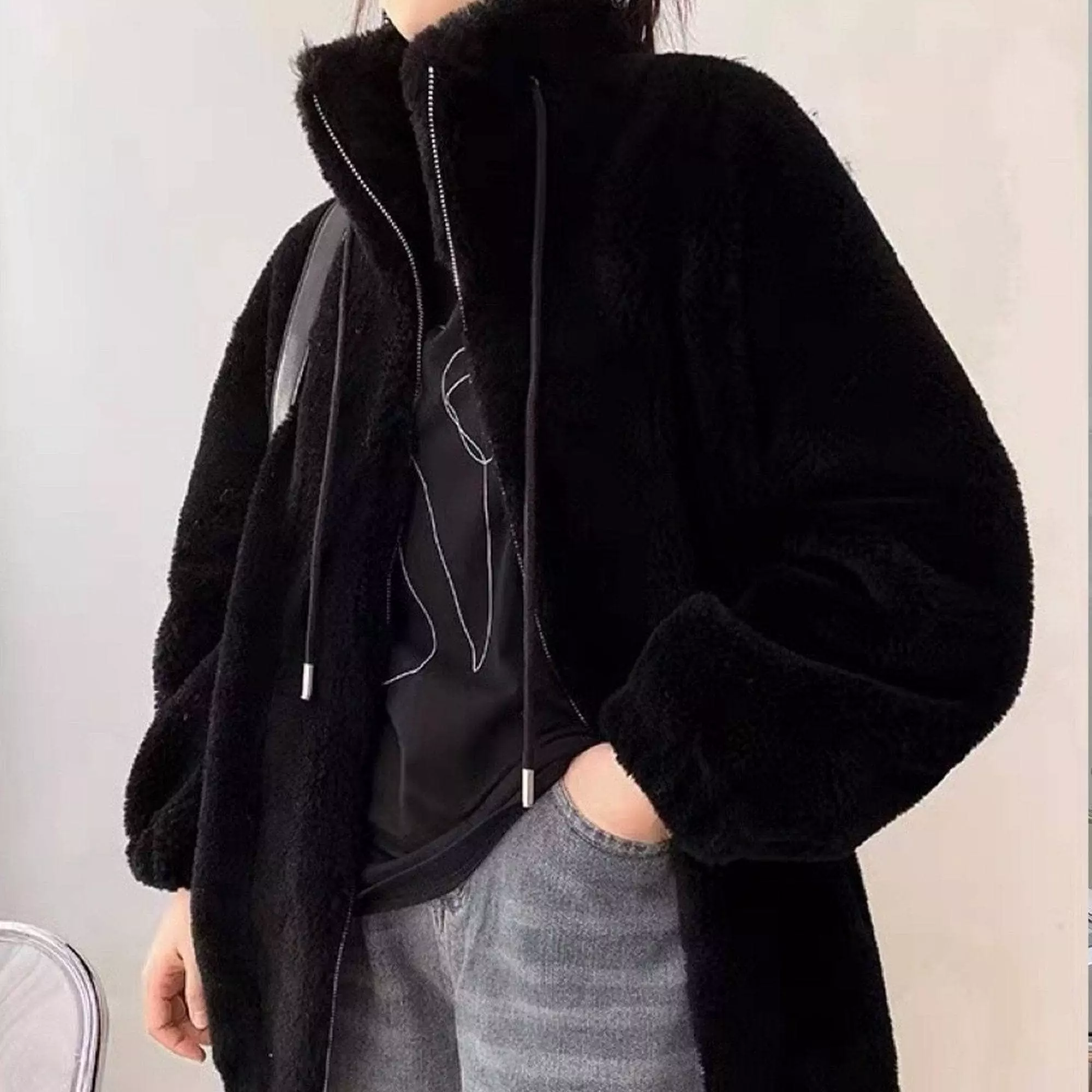 Ausnow Camille Sheepskin Teddy Jacket - Image 10