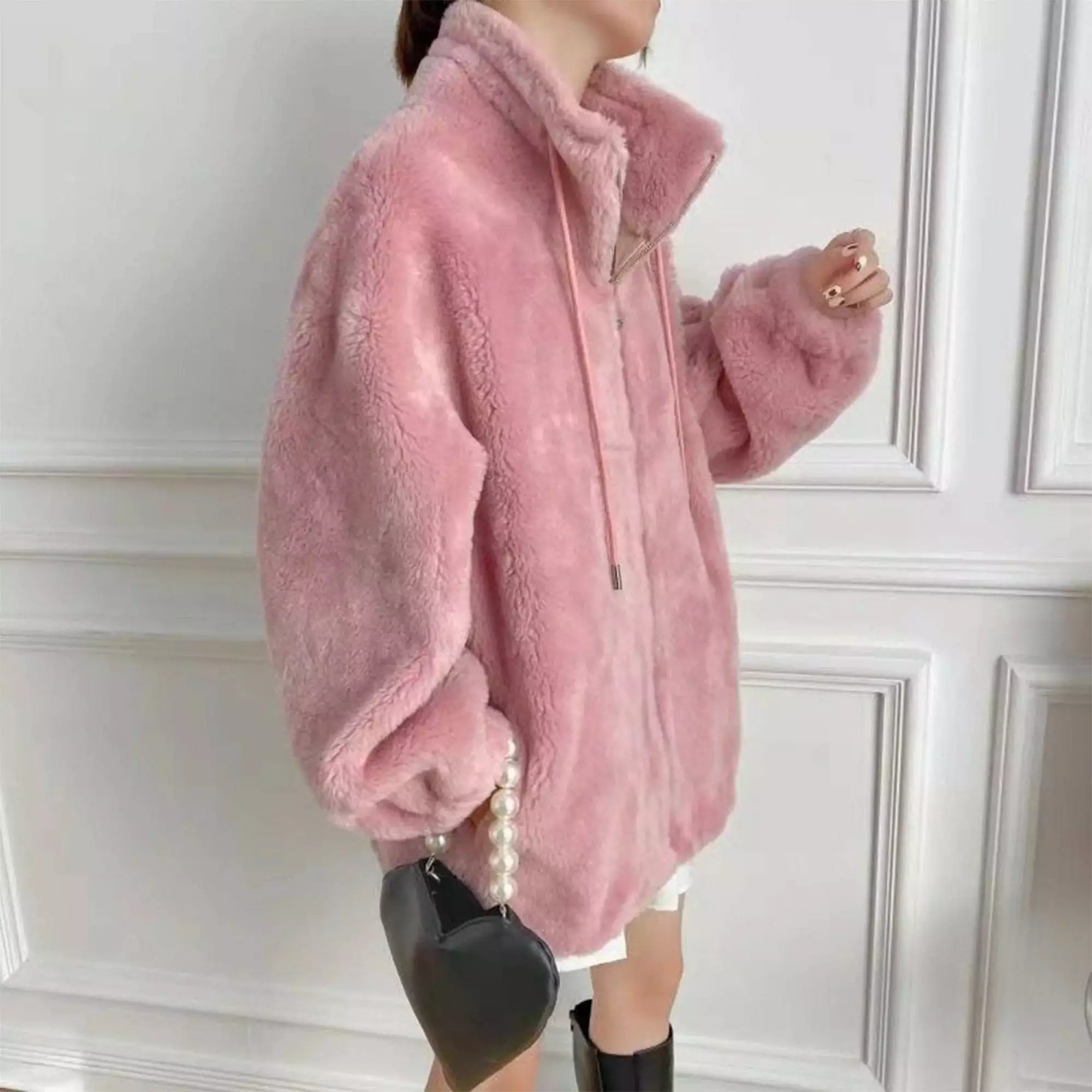 Ausnow Camille Sheepskin Teddy Jacket - Image 5