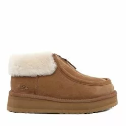 DK Sheepskin UGG Mini Collar Platform Boots