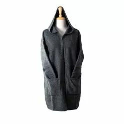Koru Premium Possum And Merino Wool- Hooded Longline Cardigan