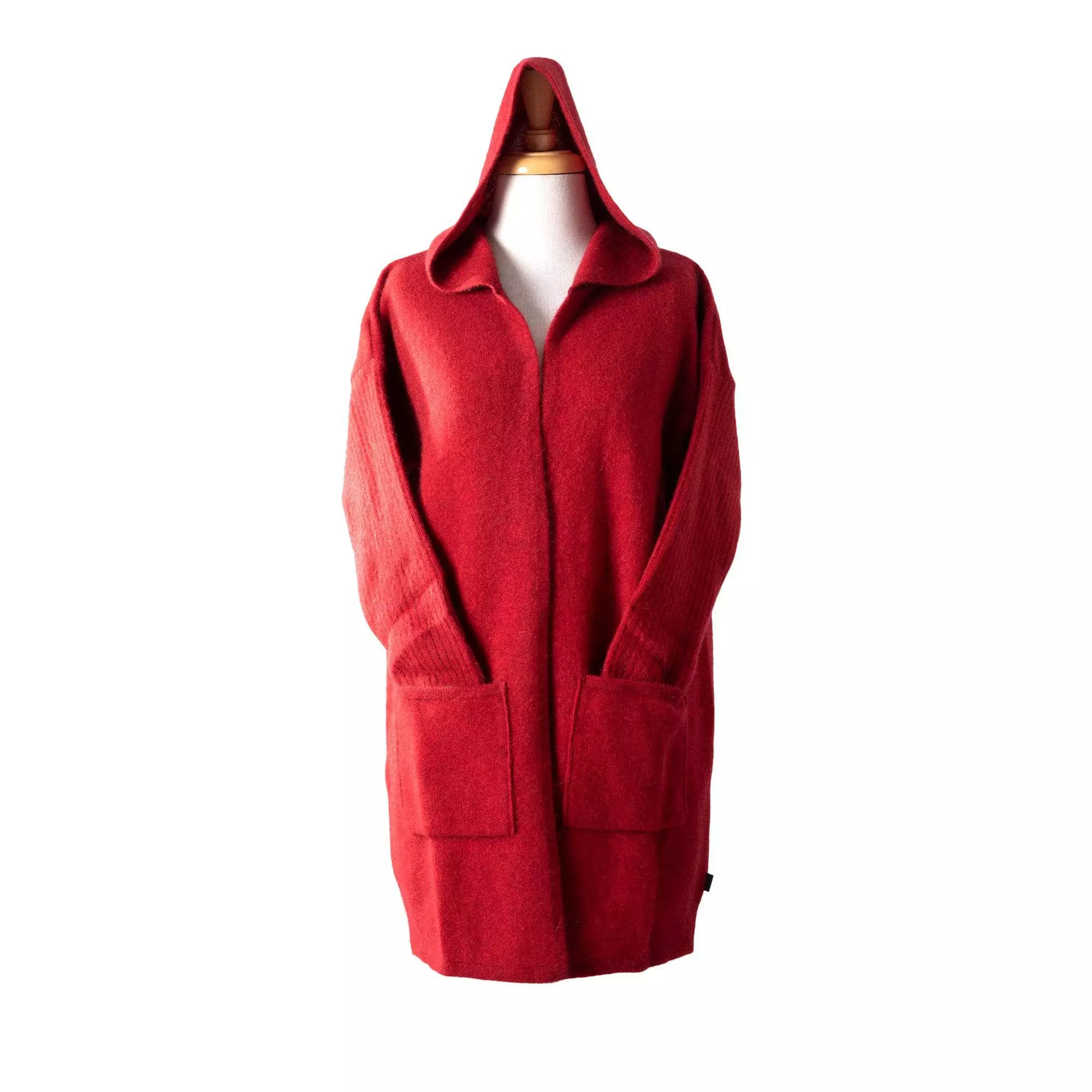 Koru Premium Possum And Merino Wool- Hooded Longline Cardigan - Image 15