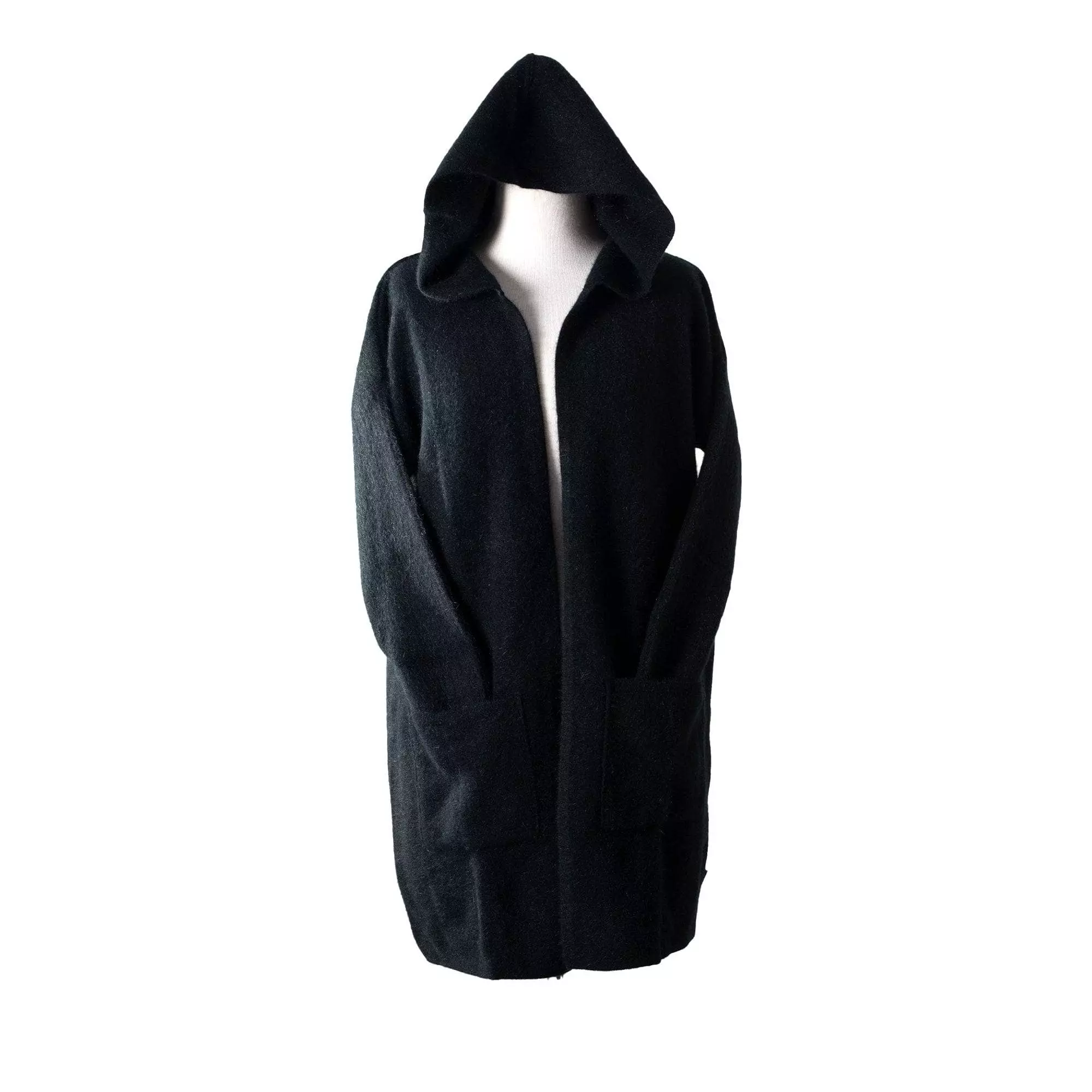 Koru Premium Possum And Merino Wool- Hooded Longline Cardigan - Image 21