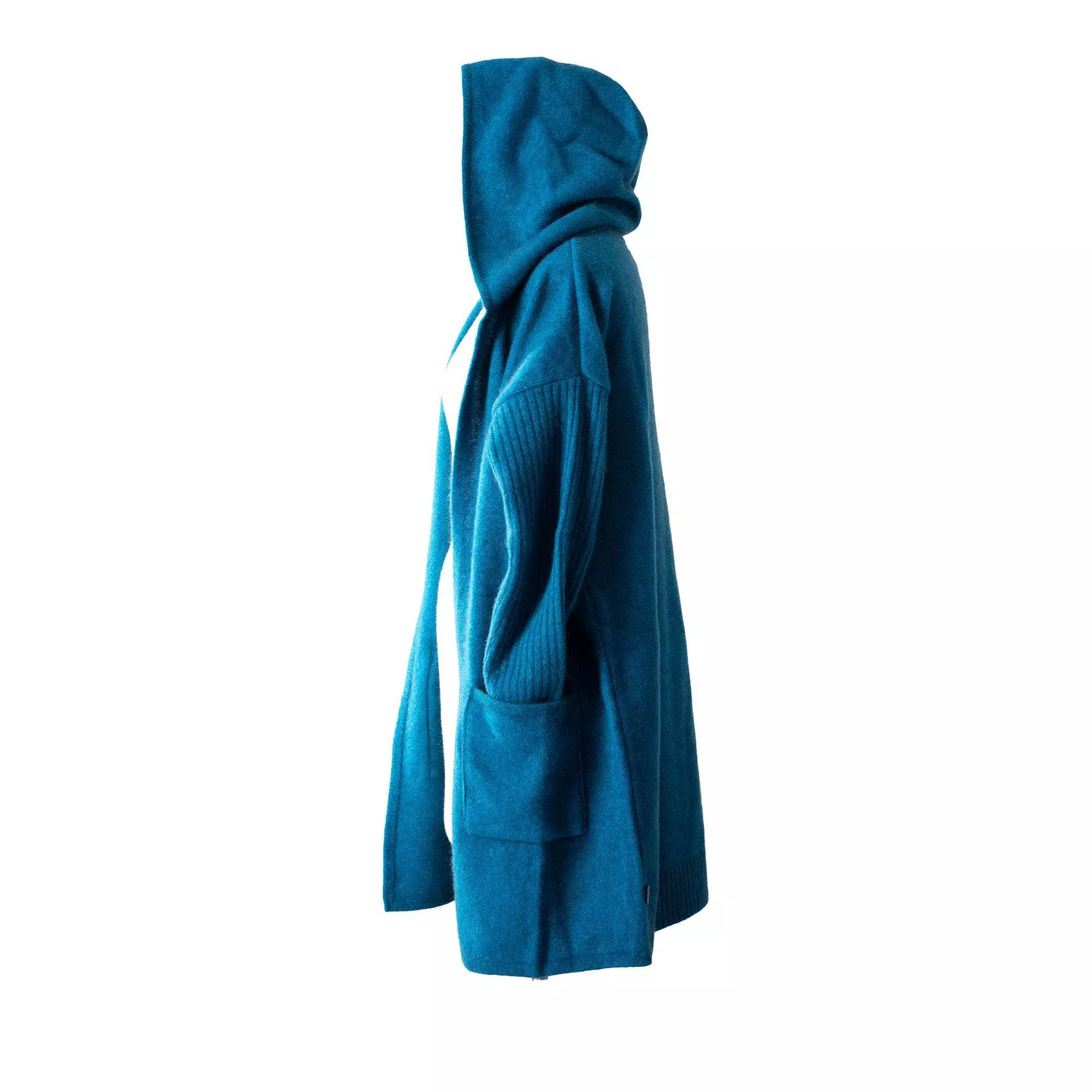 Koru Premium Possum And Merino Wool- Hooded Longline Cardigan - Image 10