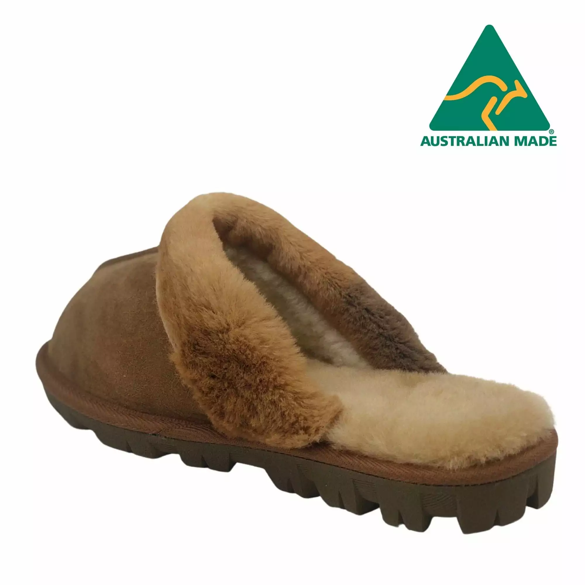 Roozee Kangaroo Fur Trim Scuff- Made In Australia - Image 4
