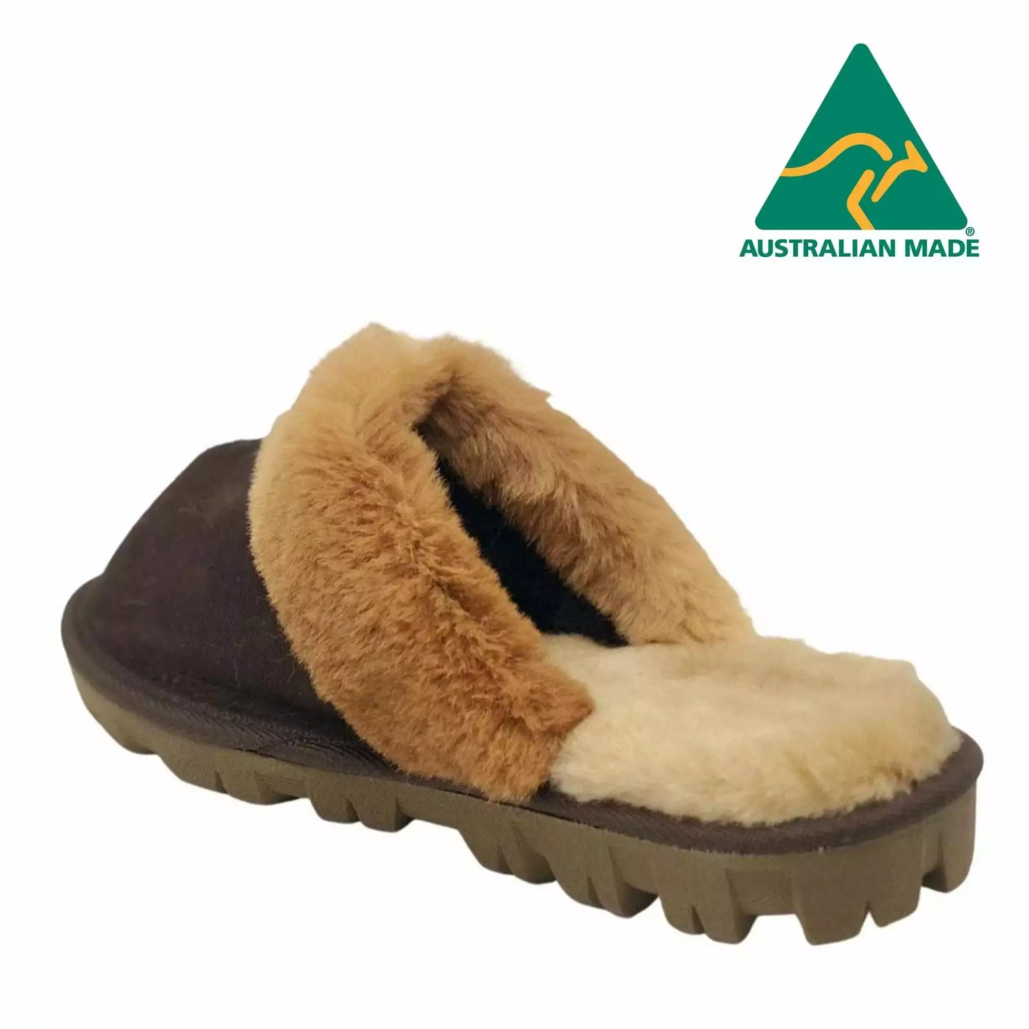 Roozee Kangaroo Fur Trim Scuff- Made In Australia - Image 8