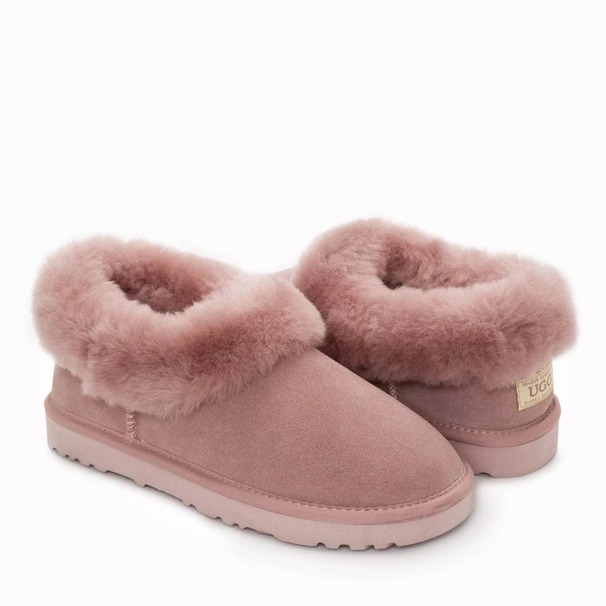 OZwear UGG Alberich Fluffy Collar Slippers - Image 6