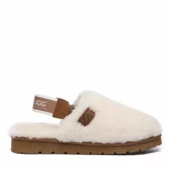 EverUgg UGG Chania Removable Strap Slingback Fluffy Slides