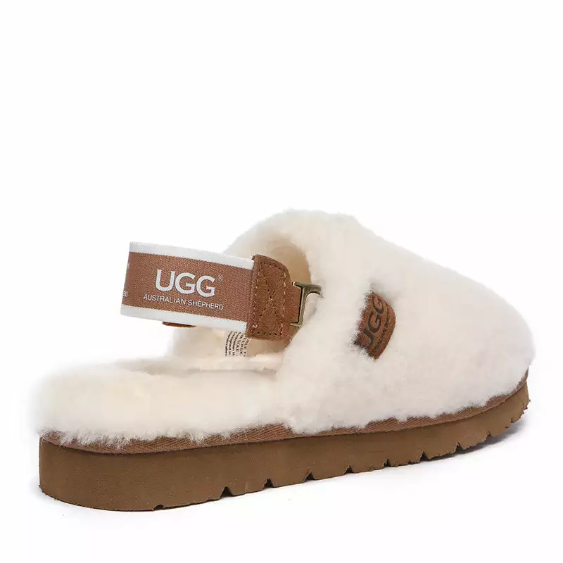 EverUgg UGG Chania Removable Strap Slingback Fluffy Slides - Image 3