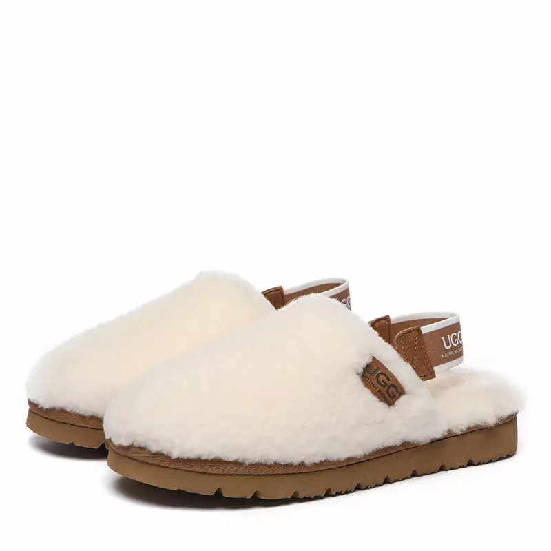 EverUgg UGG Chania Removable Strap Slingback Fluffy Slides - Image 4