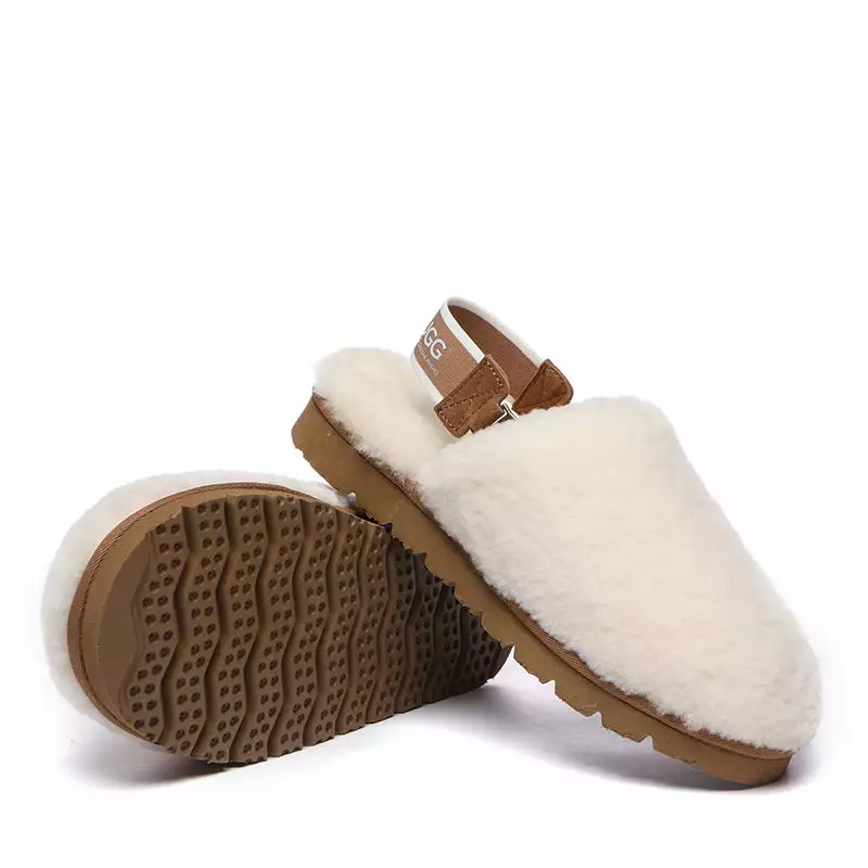 EverUgg UGG Chania Removable Strap Slingback Fluffy Slides - Image 5