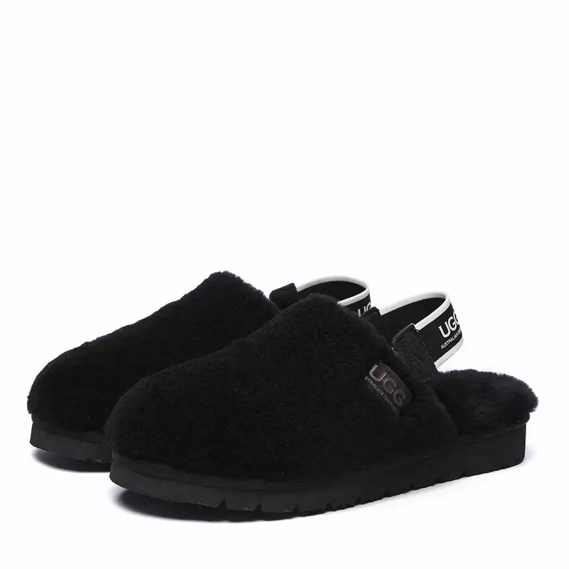 EverUgg UGG Chania Removable Strap Slingback Fluffy Slides - Image 9