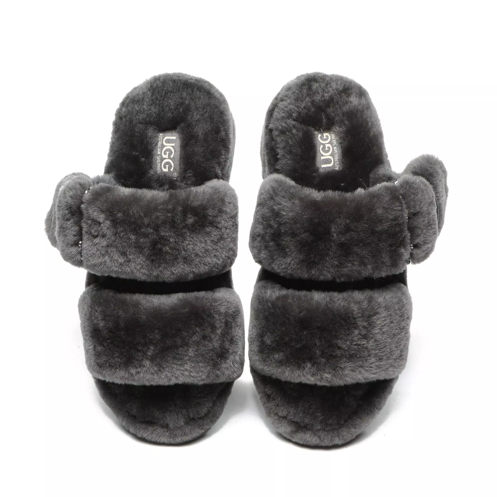 EverUgg UGG Jamella Fluffy Platform Slides - Image 13
