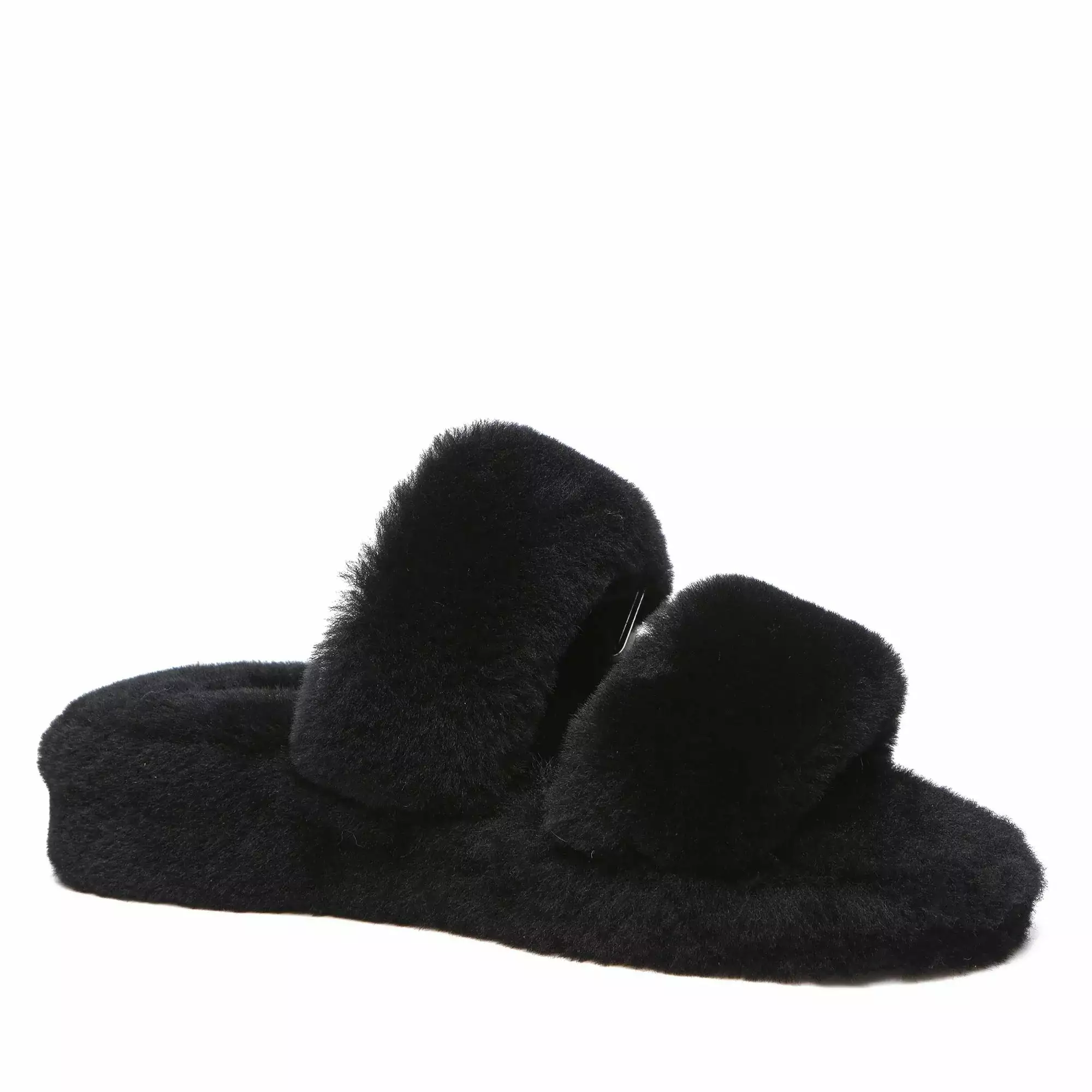 EverUgg UGG Jamella Fluffy Platform Slides - Image 3