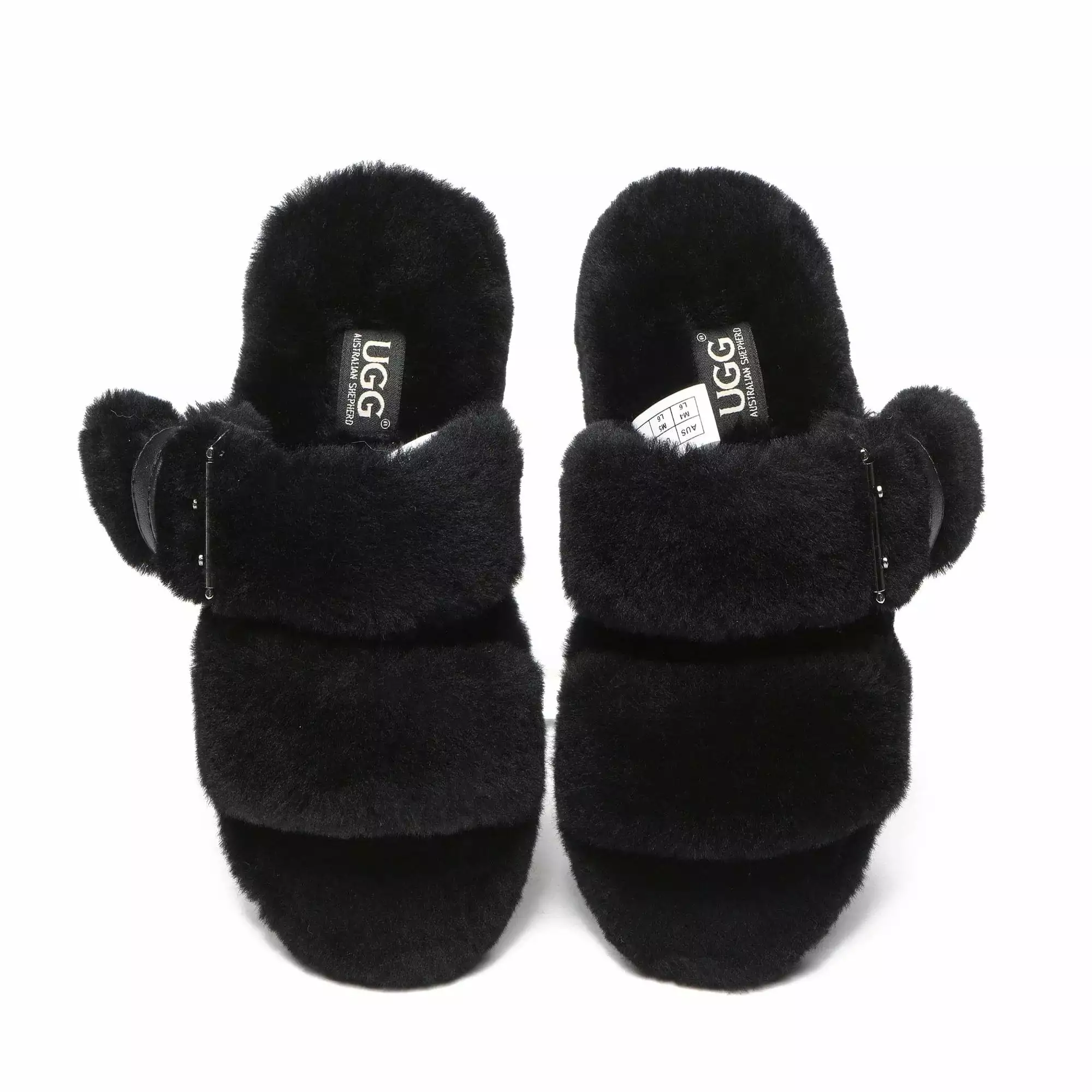 EverUgg UGG Jamella Fluffy Platform Slides - Image 7