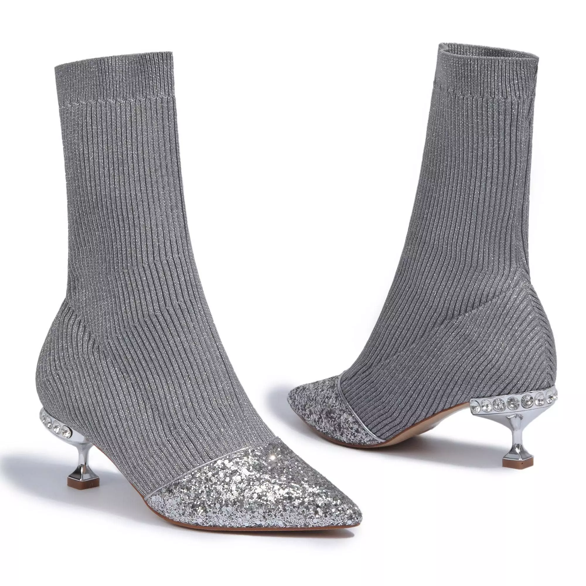 DK Clearance UGG Lurex Knit Ankle Boot - Image 10