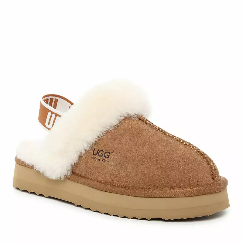 DK Sheepskin UGG Platinum Slingback Scuff - Image 5