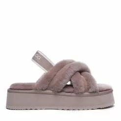 EverUgg UGG Sayuri Platform Cross Slides