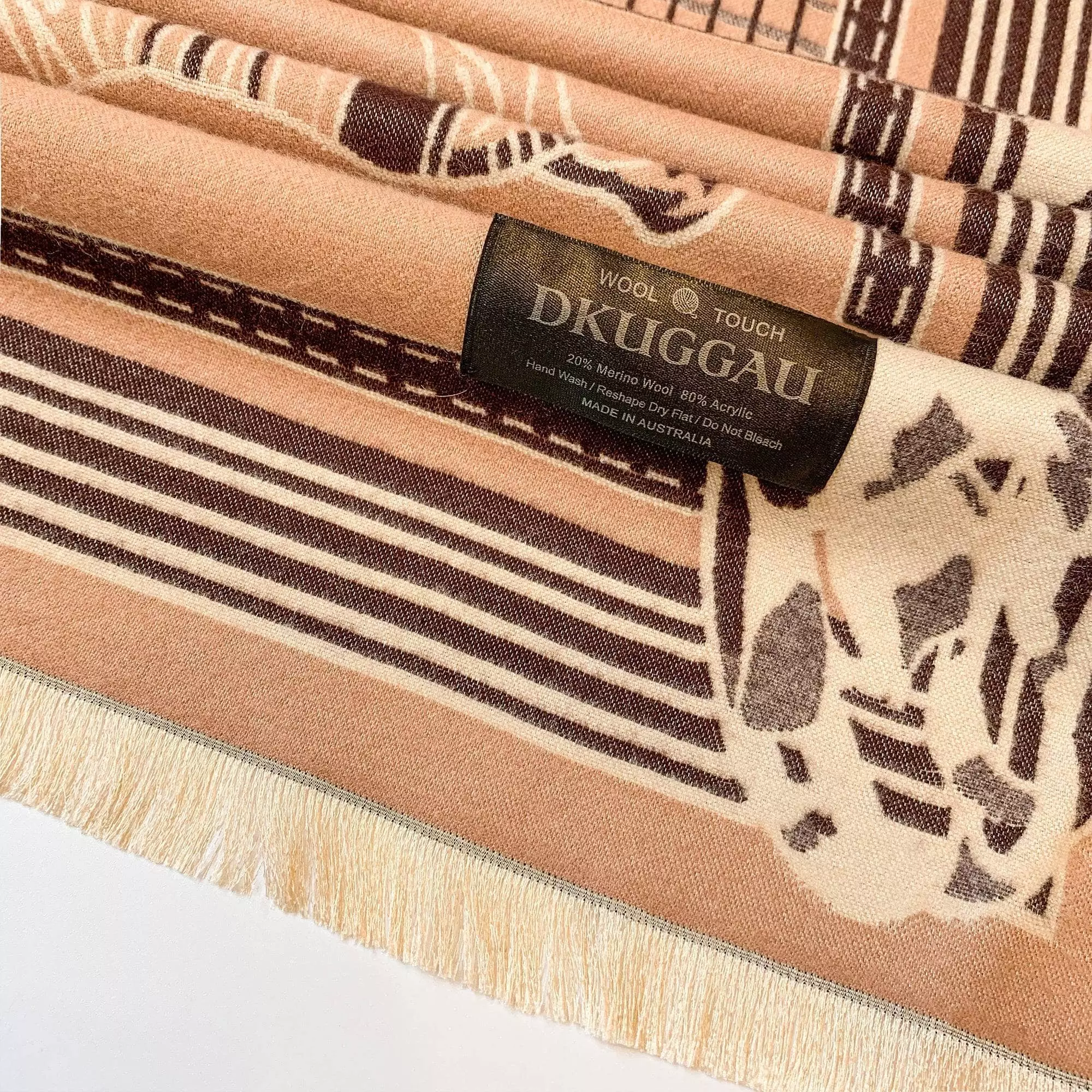 DK Sheepskin Women's Printed Elegant Scarf - Image 3