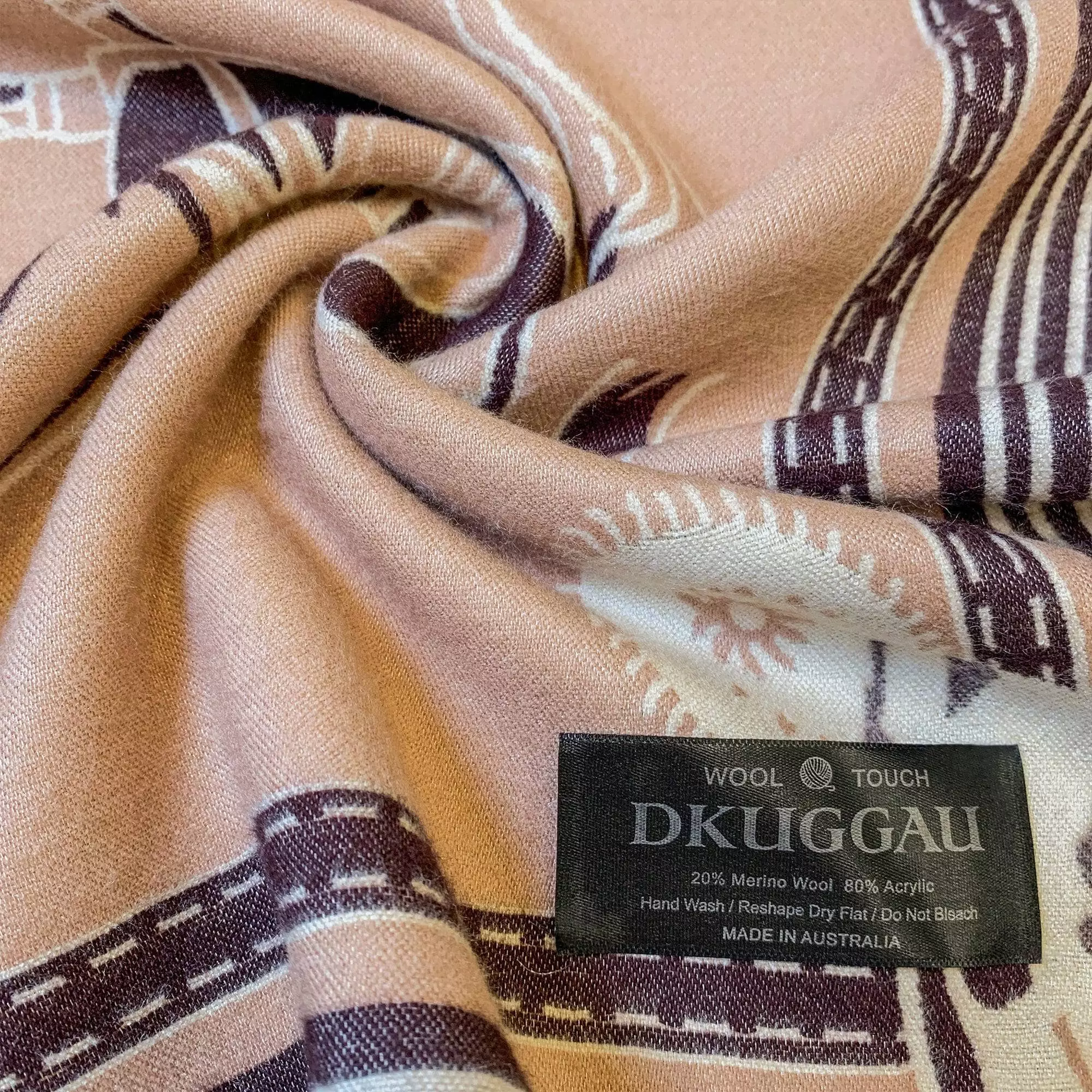 DK Sheepskin Women's Printed Elegant Scarf - Image 4